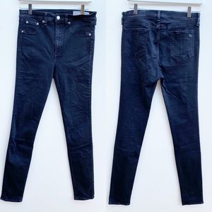 Rag & Bone | Nina Black High Rise Skinny Jeans 30